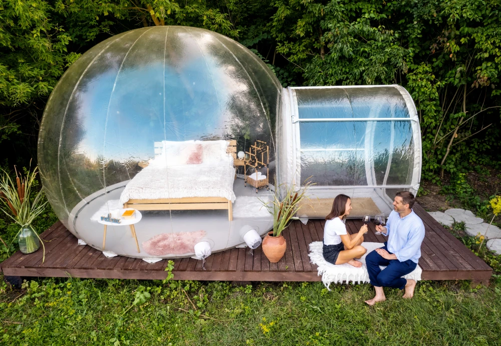 plastic bubble tent